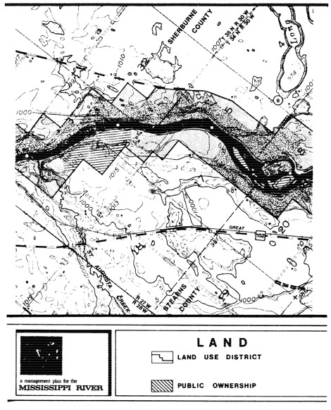 2 pages - Insert of Mississippi River Land Management map, plate 2 here