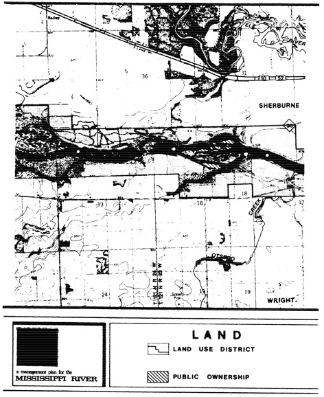 2 pages - Insert of Mississippi River Land Management map, plate 7 here